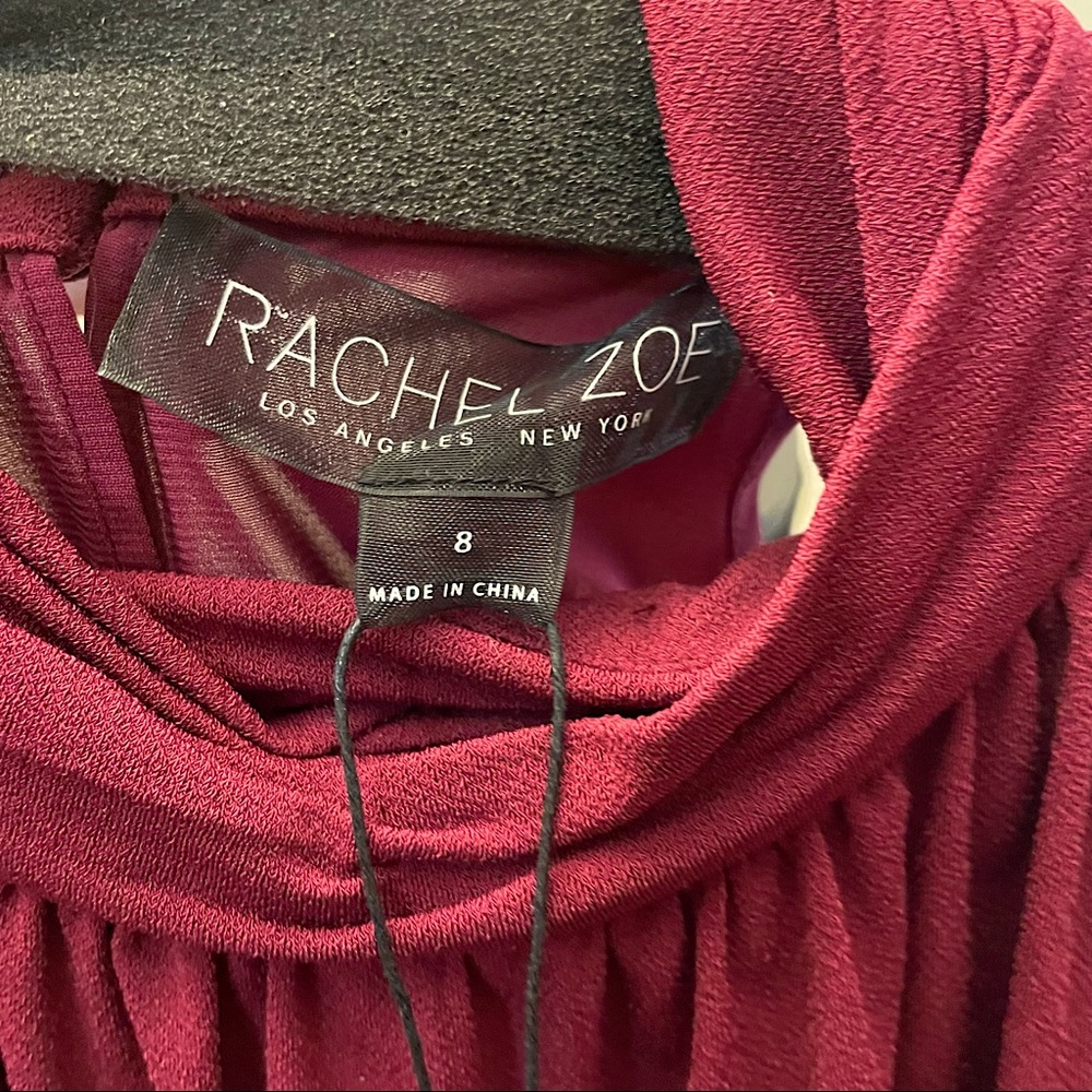 Rachel Zoe High Neck Shiley Dress (Boysenberry, 8) - Picture 12 of 14